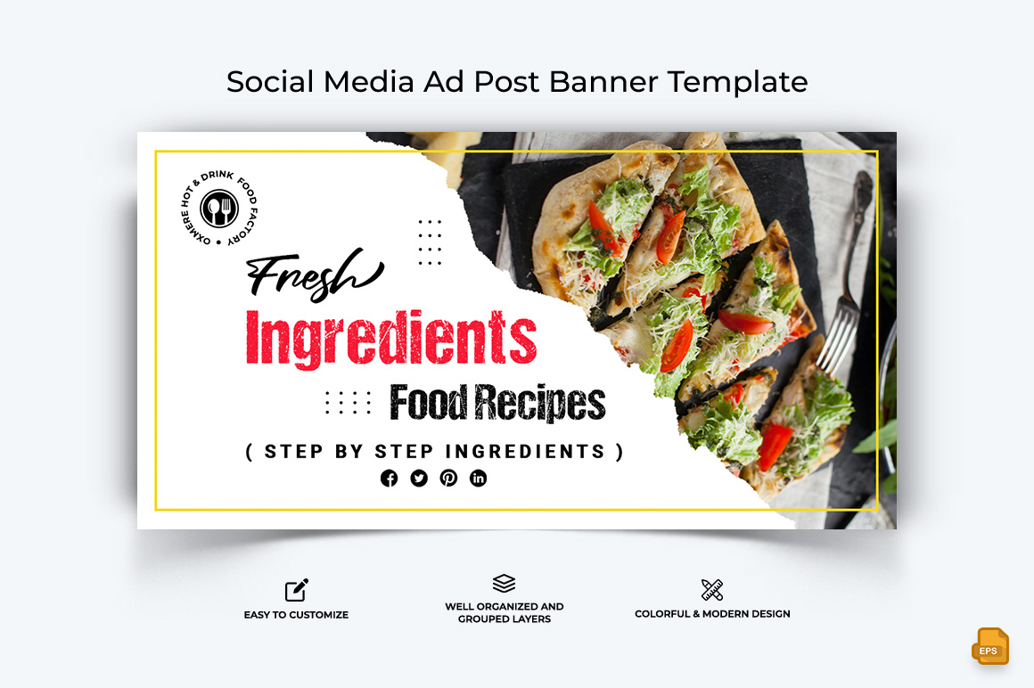 Food and RestaurantFacebook Ad Banner Design-025