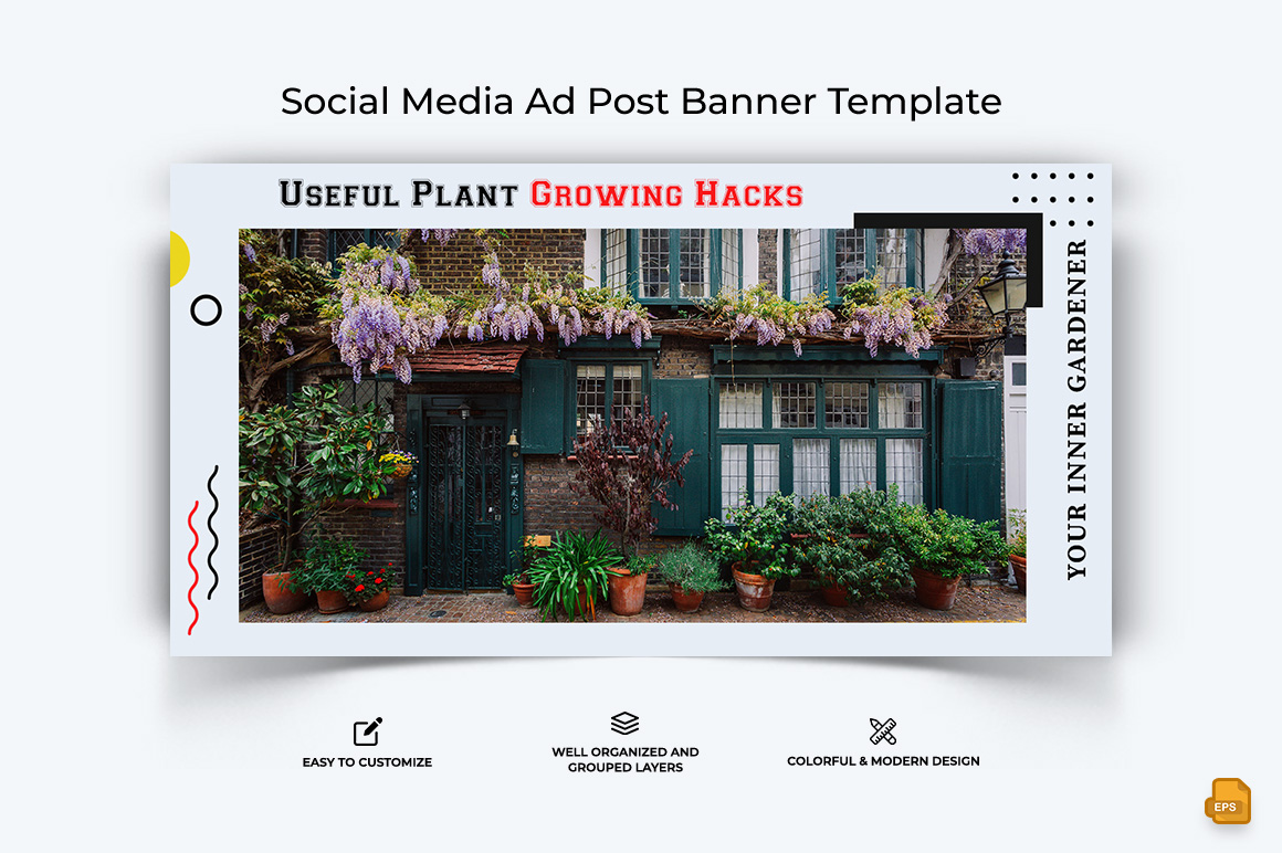 Home Gardening Facebook Ad Banner Design-009