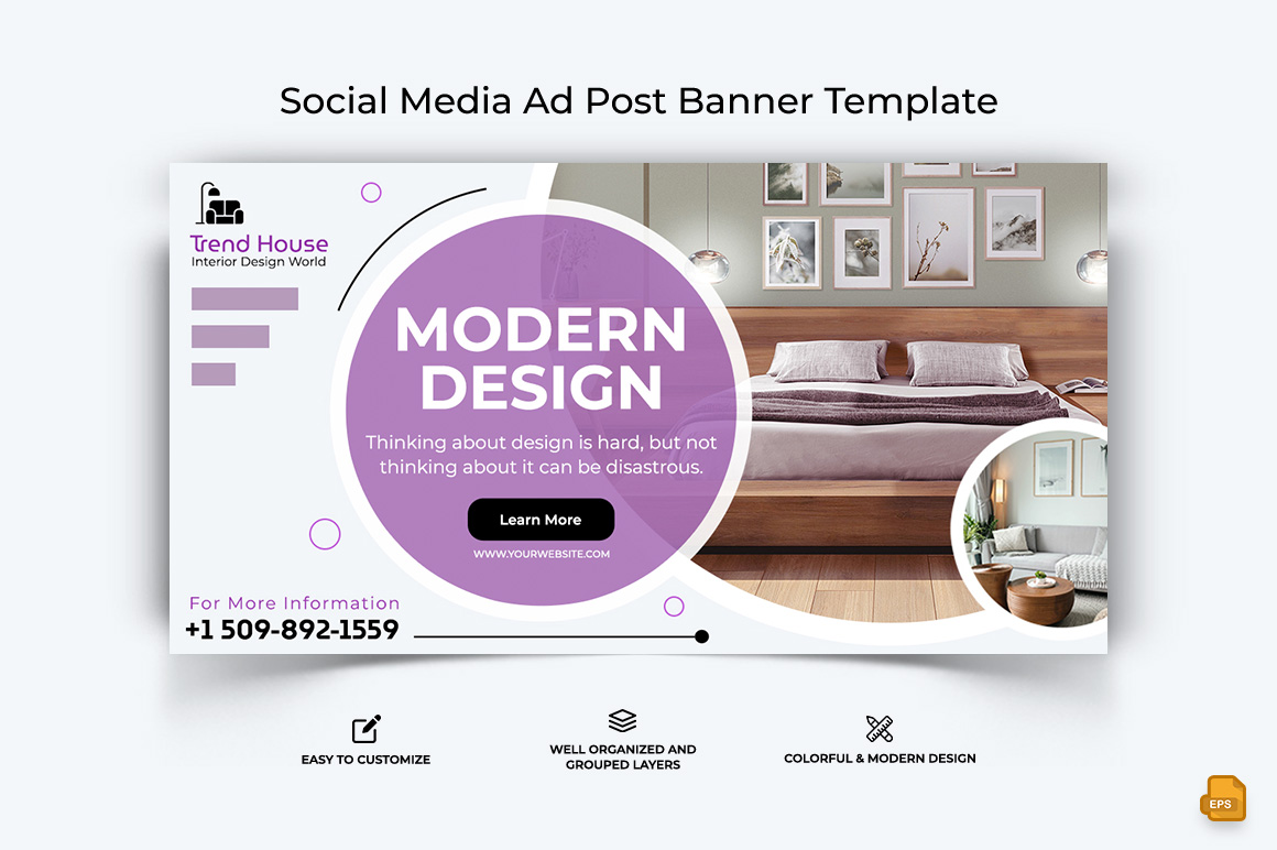 Interior Design Social Media Instagram Post Or Web Banner Ads Template |  PSD Free Download - Pikbest