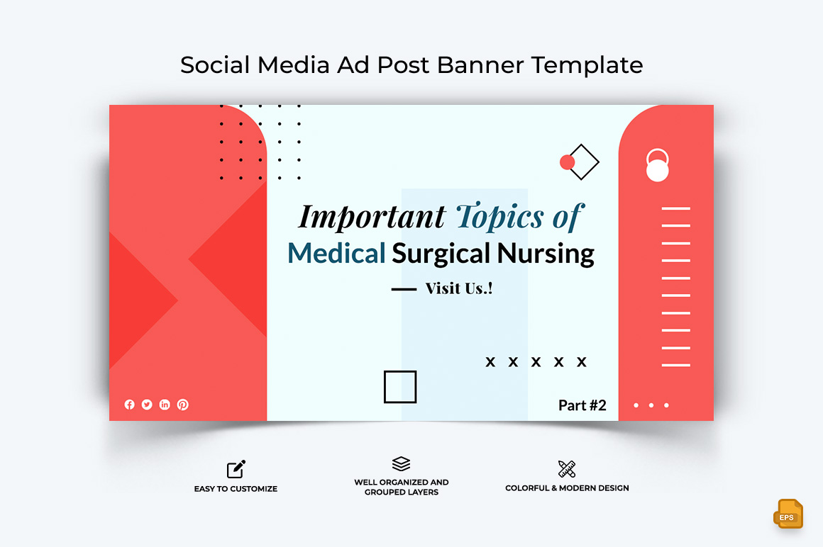 Medical and Hospital Facebook Ad Banner Design-006