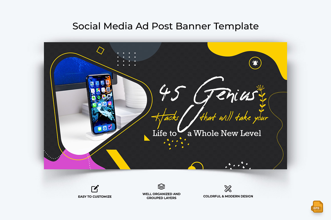 Mobile Tips and Tricks Facebook Ad Banner Design-002