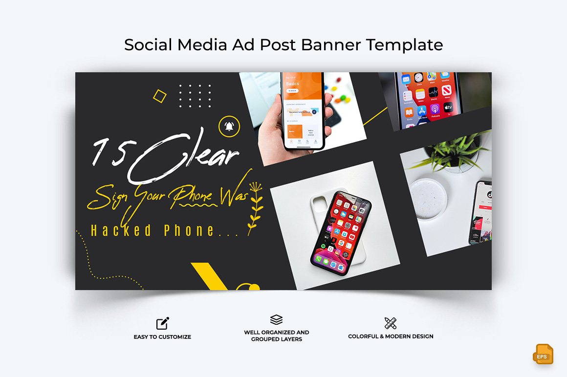 Mobile Tips and Tricks Facebook Ad Banner Design-009