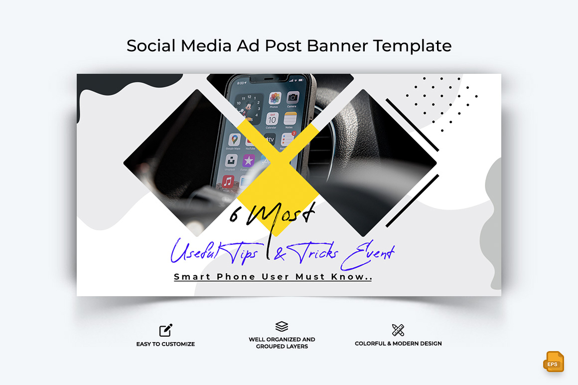 Mobile Tips and Tricks Facebook Ad Banner Design-012