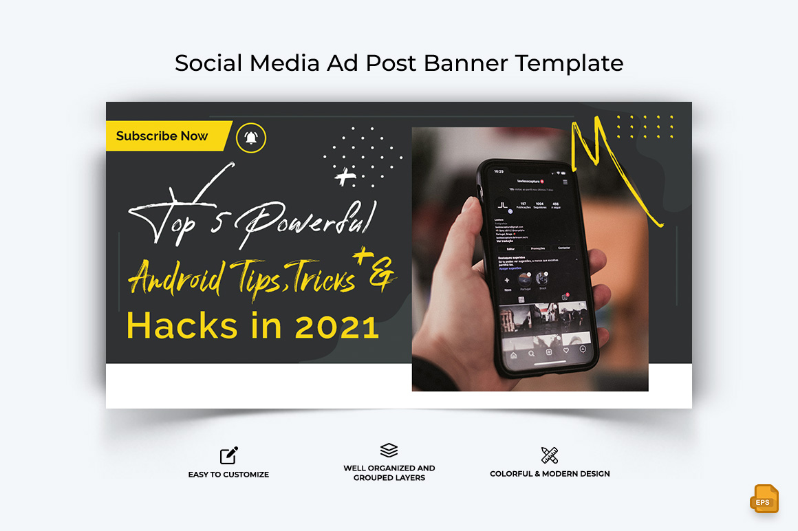 Mobile Tips and Tricks Facebook Ad Banner Design-015