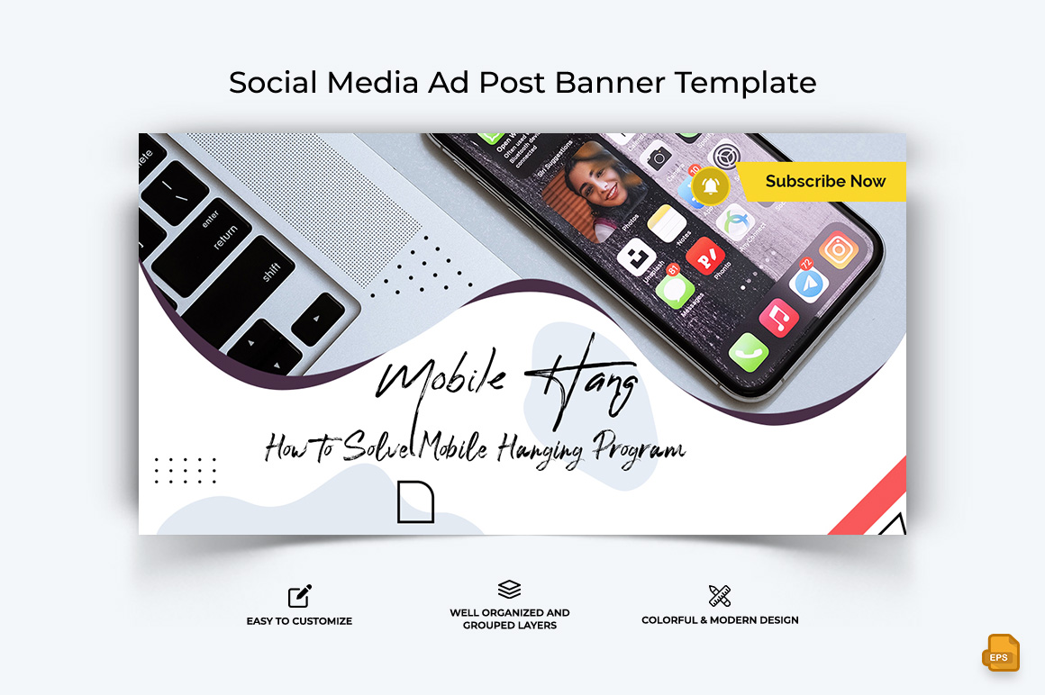 Mobile Tips and Tricks Facebook Ad Banner Design-018