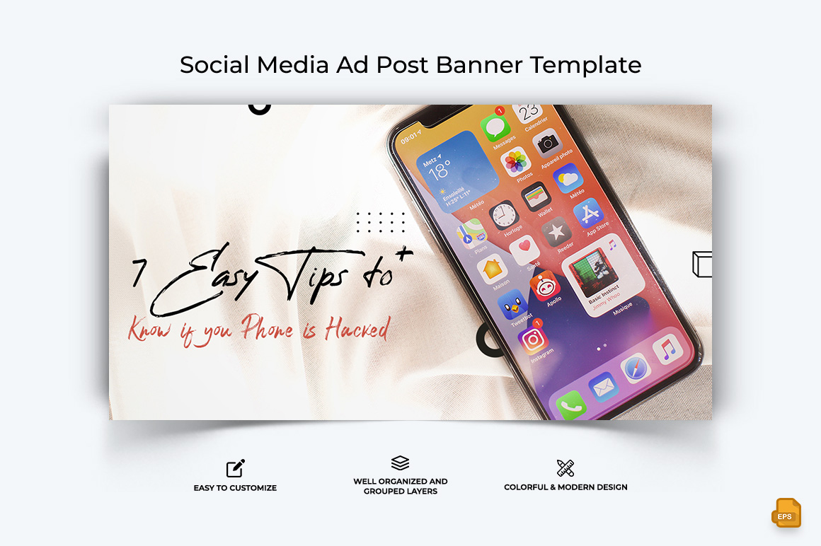 Mobile Tips and Tricks Facebook Ad Banner Design-019