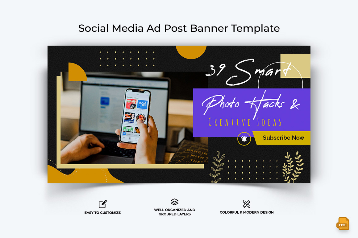 Mobile Tips and Tricks Facebook Ad Banner Design-020