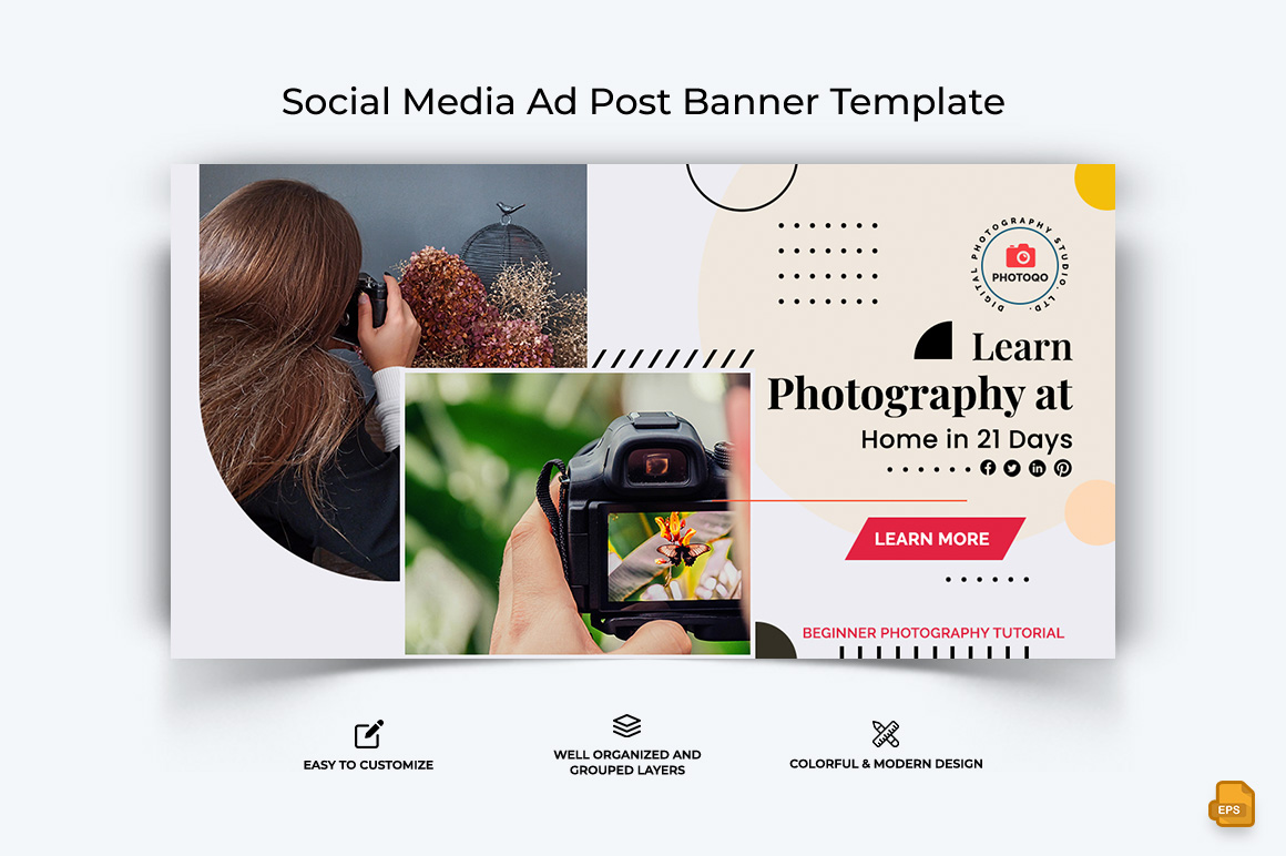 Photography Facebook Ad Banner Design-003