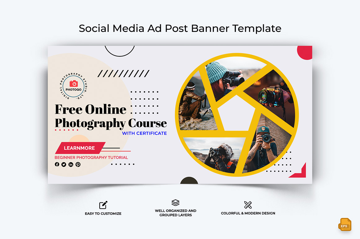 Photography Facebook Ad Banner Design-004