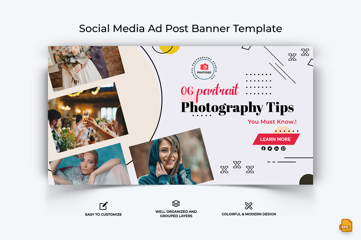 Photography Facebook Ad Banner Design-006