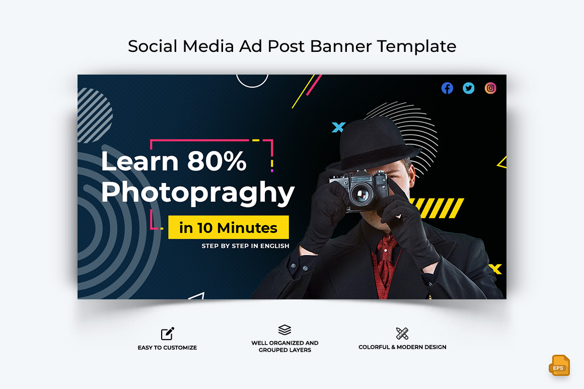 Photography Facebook Ad Banner Design-015