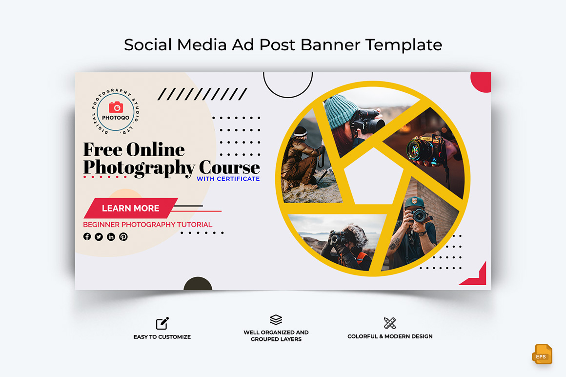 Photography Facebook Ad Banner Design-020