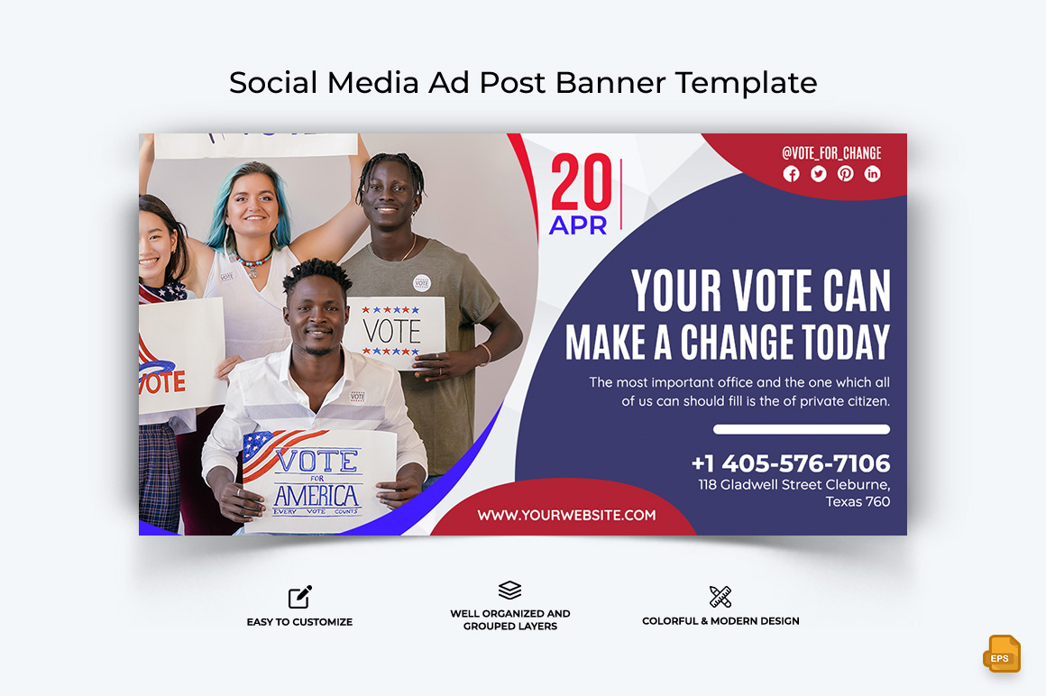 Political Campaign Facebook Ad Banner Design-004