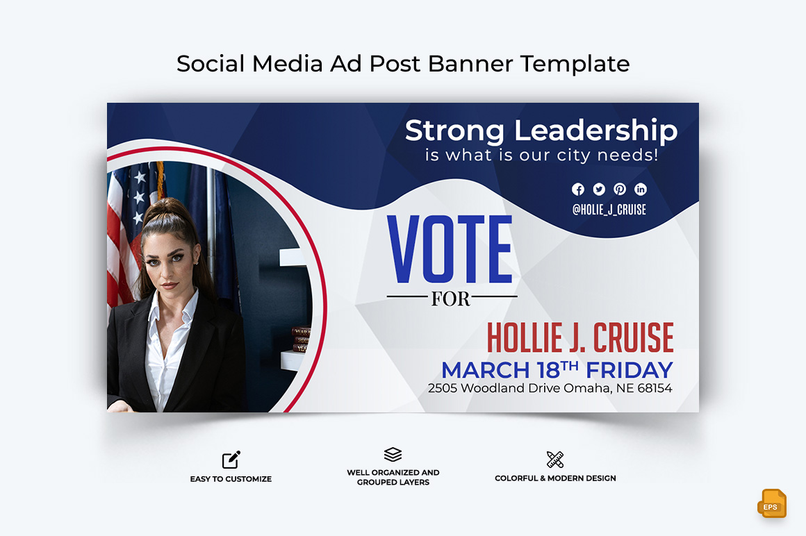 Political Campaign Facebook Ad Banner Design-014