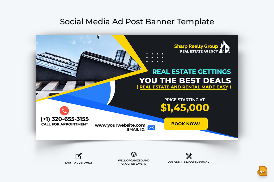 Real Estate Facebook Ad Banner Design-002