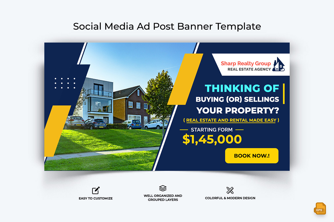 Real Estate Facebook Ad Banner Design-004