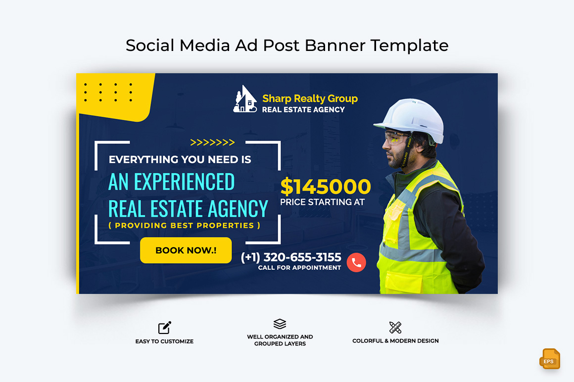 Real Estate Facebook Ad Banner Design-005