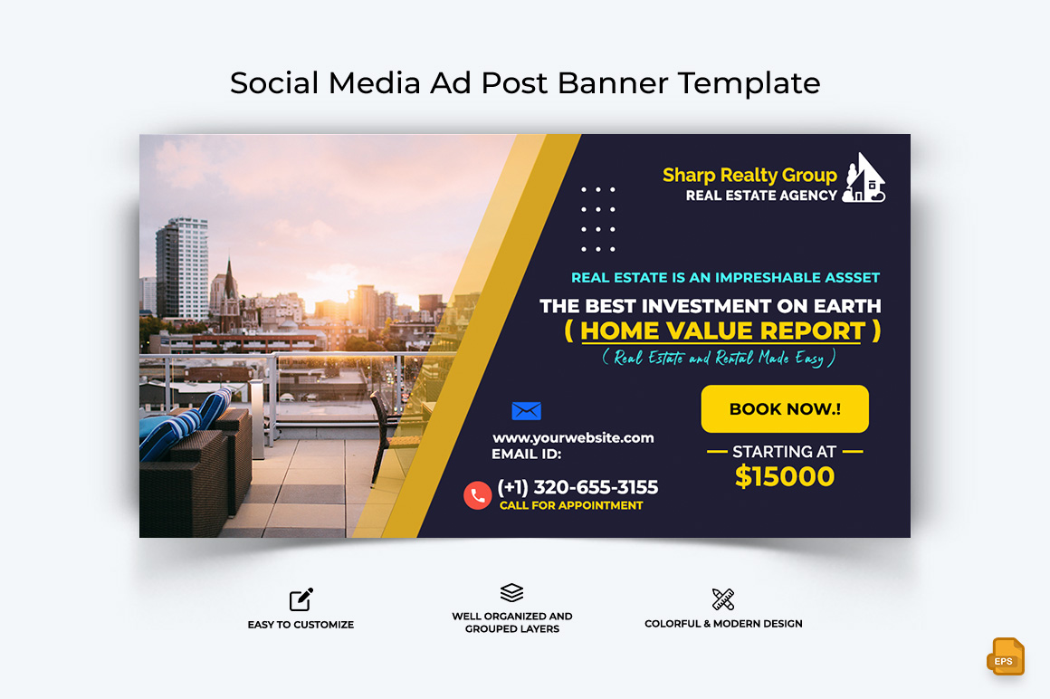 Real Estate Facebook Ad Banner Design-008