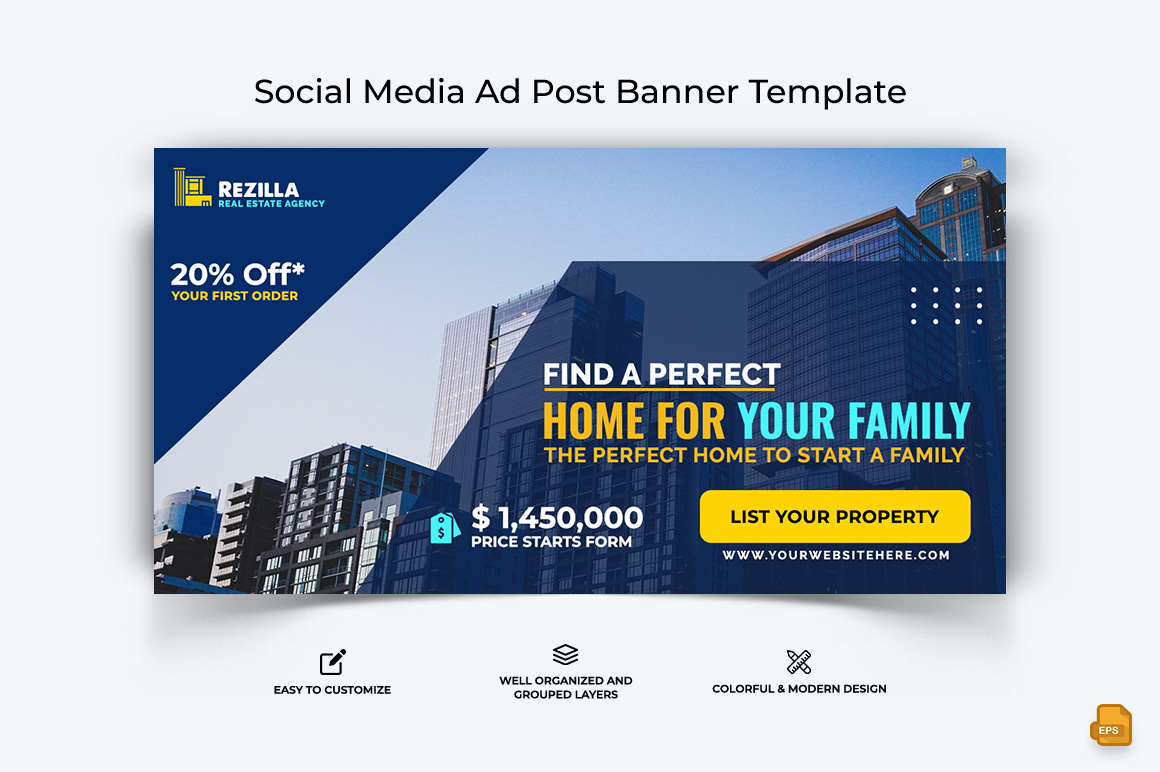 Real Estate Facebook Ad Banner Design-012