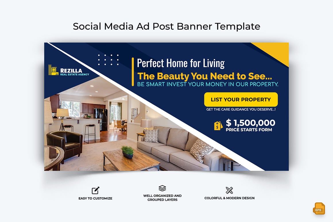 Real Estate Facebook Ad Banner Design-016