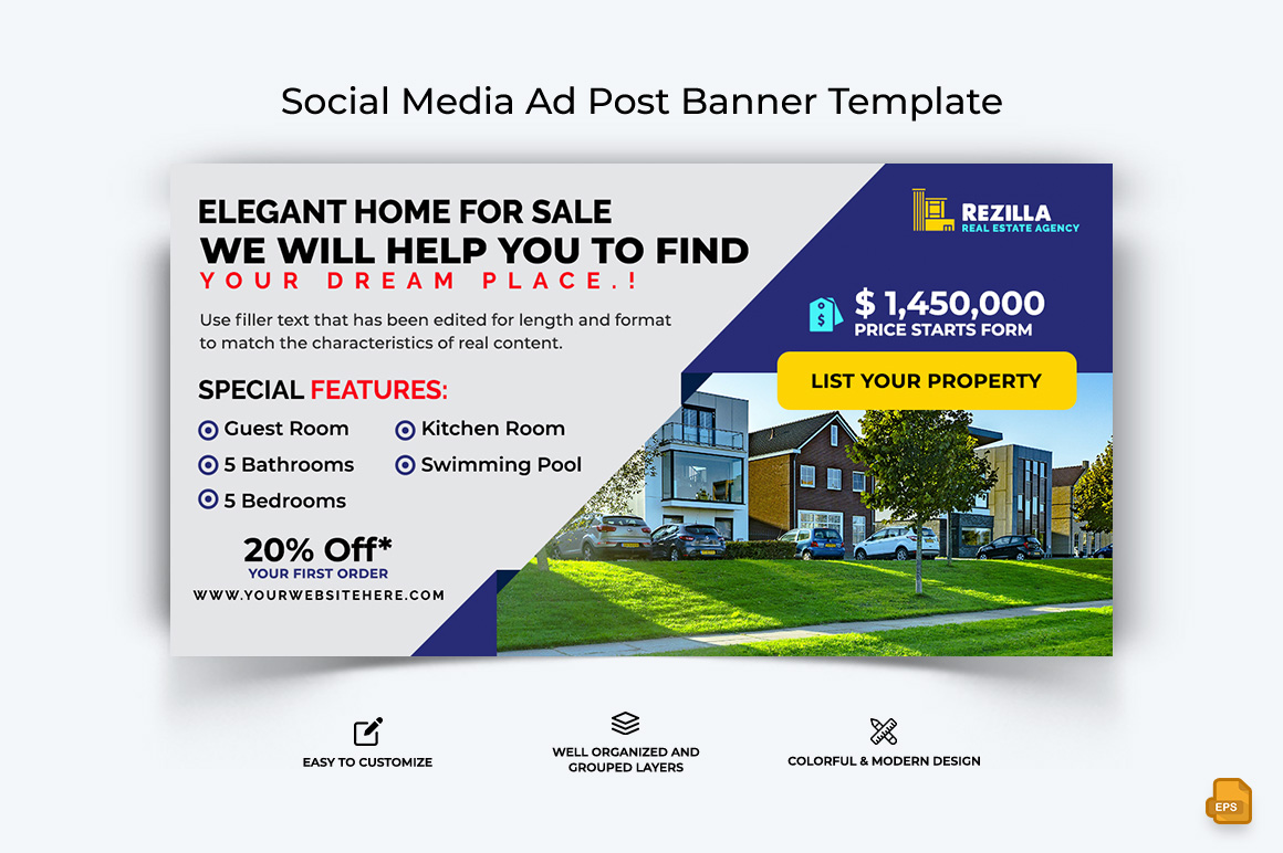 Real Estate Facebook Ad Banner Design-020