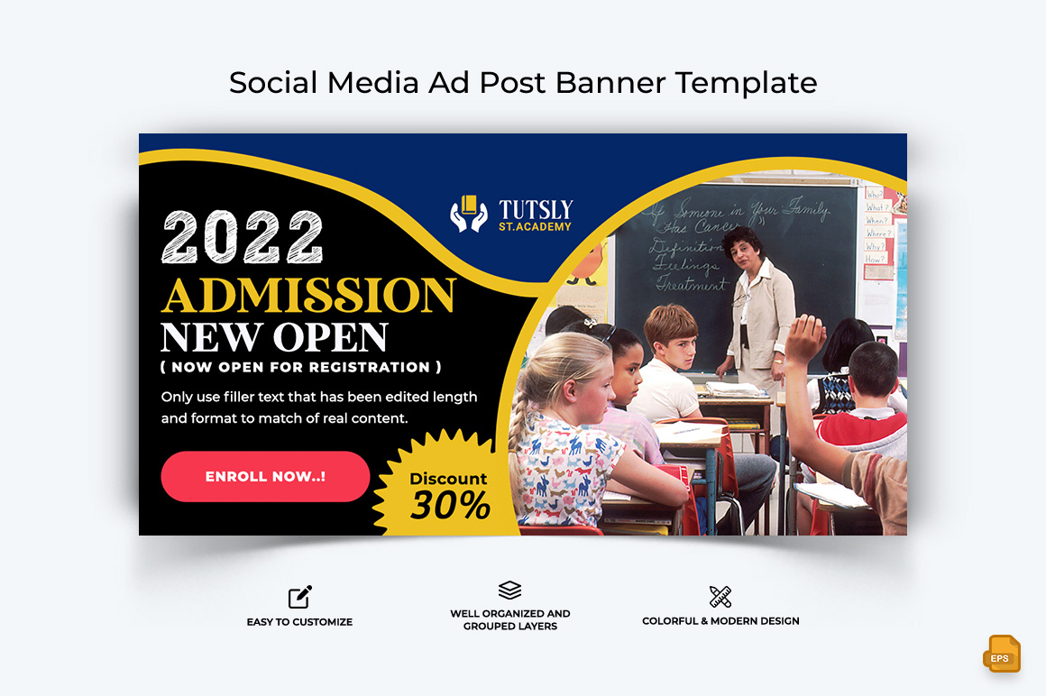 School Admission Facebook Ad Banner Design-002