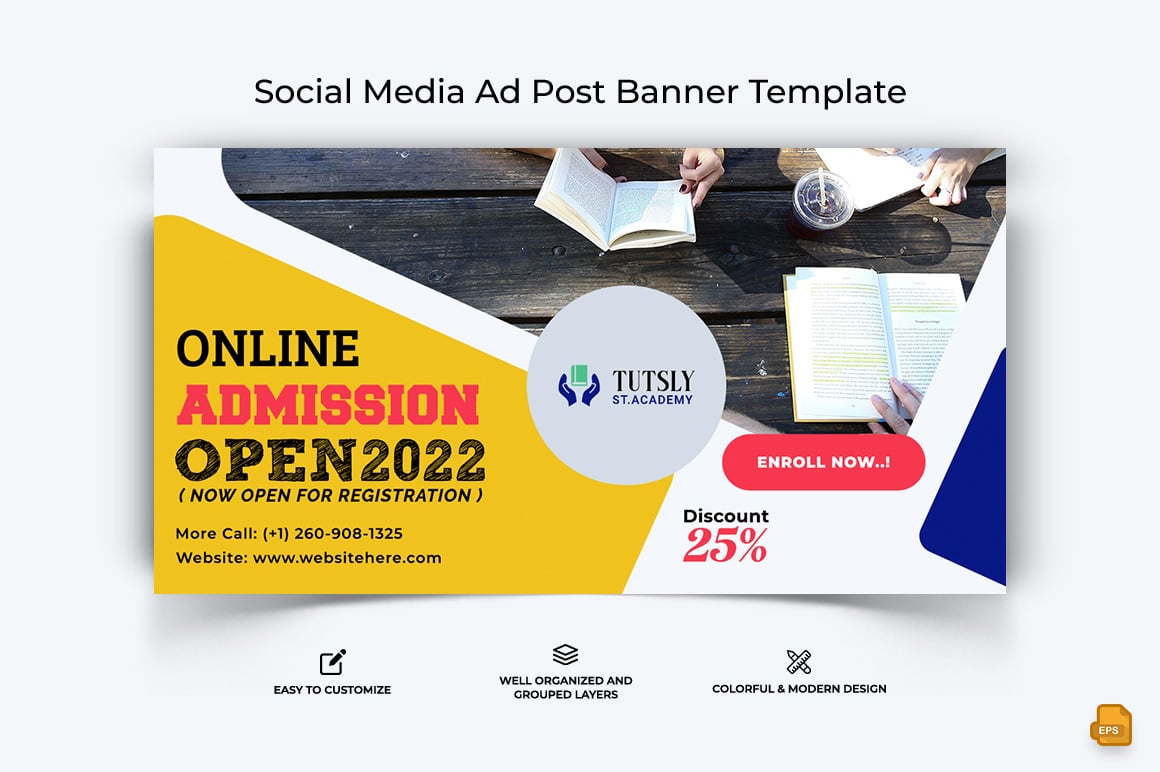 School Admission Facebook Ad Banner Design-005