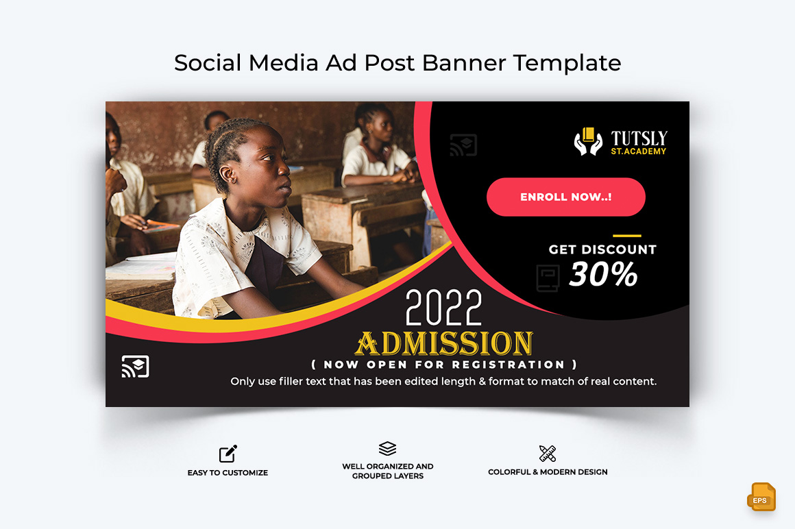 School Admission Facebook Ad Banner Design-009