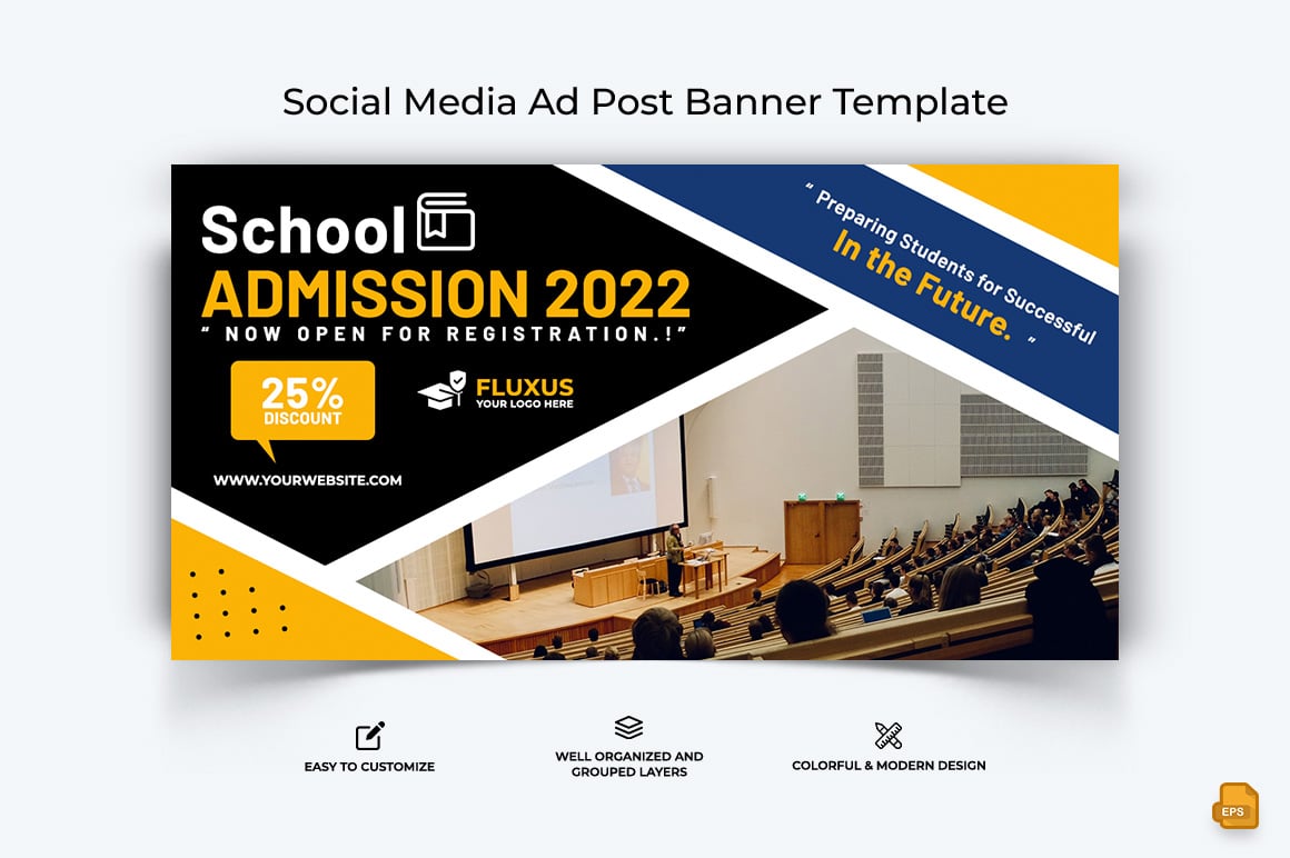 School Admission Facebook Ad Banner Design-012