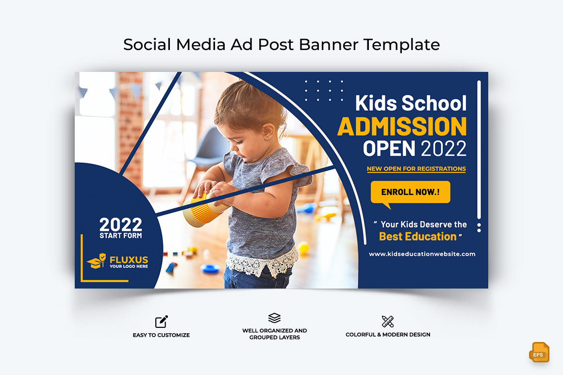 School Admission Facebook Ad Banner Design-015