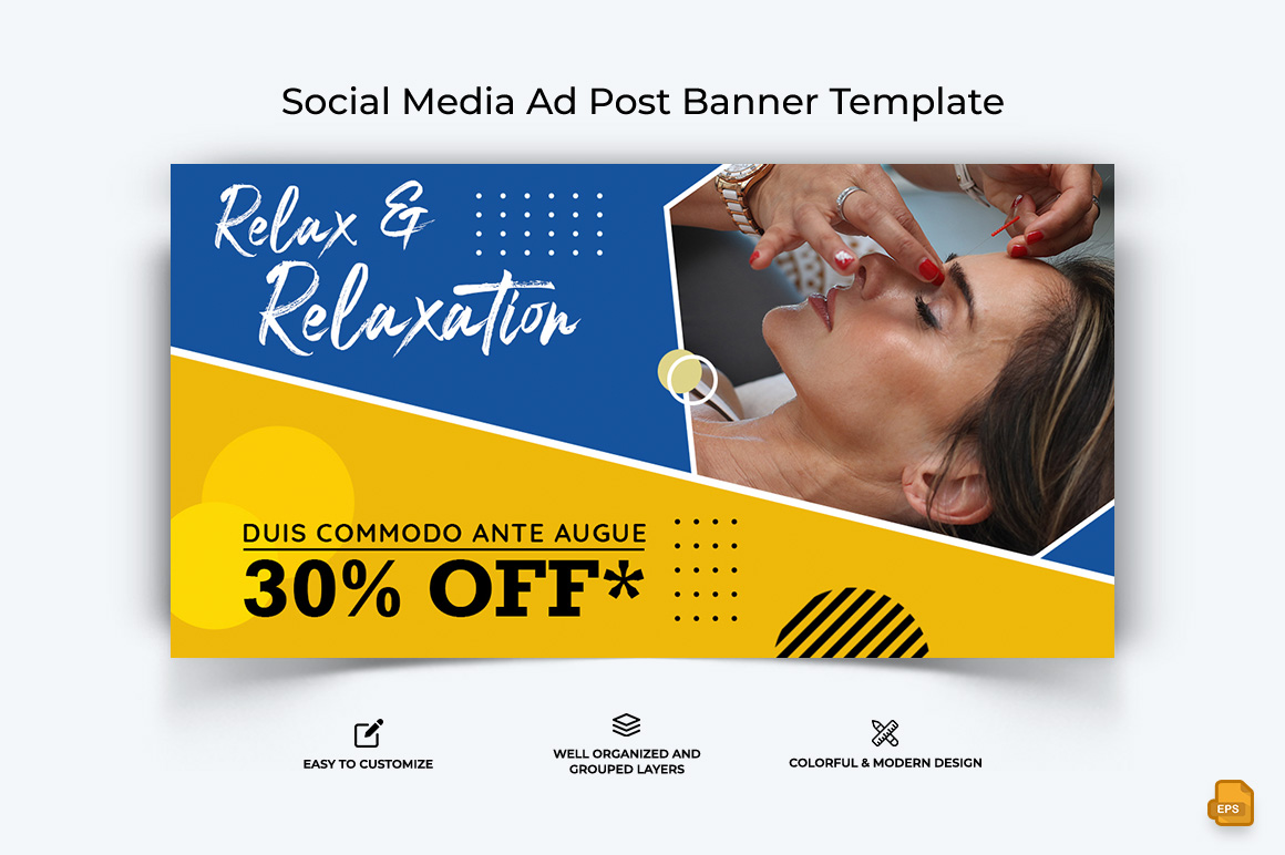 Spa and Salon Facebook Ad Banner Design-004