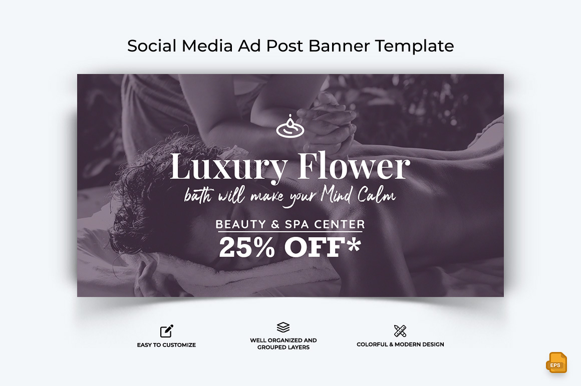 Spa and Salon Facebook Ad Banner Design-005