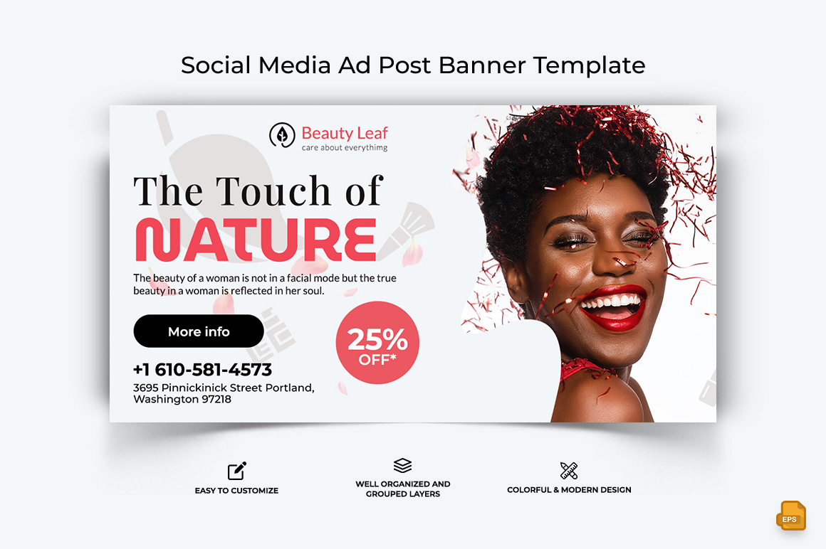 Spa and Salon Facebook Ad Banner Design-019