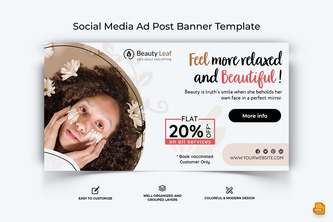 Spa and Salon Facebook Ad Banner Design-024