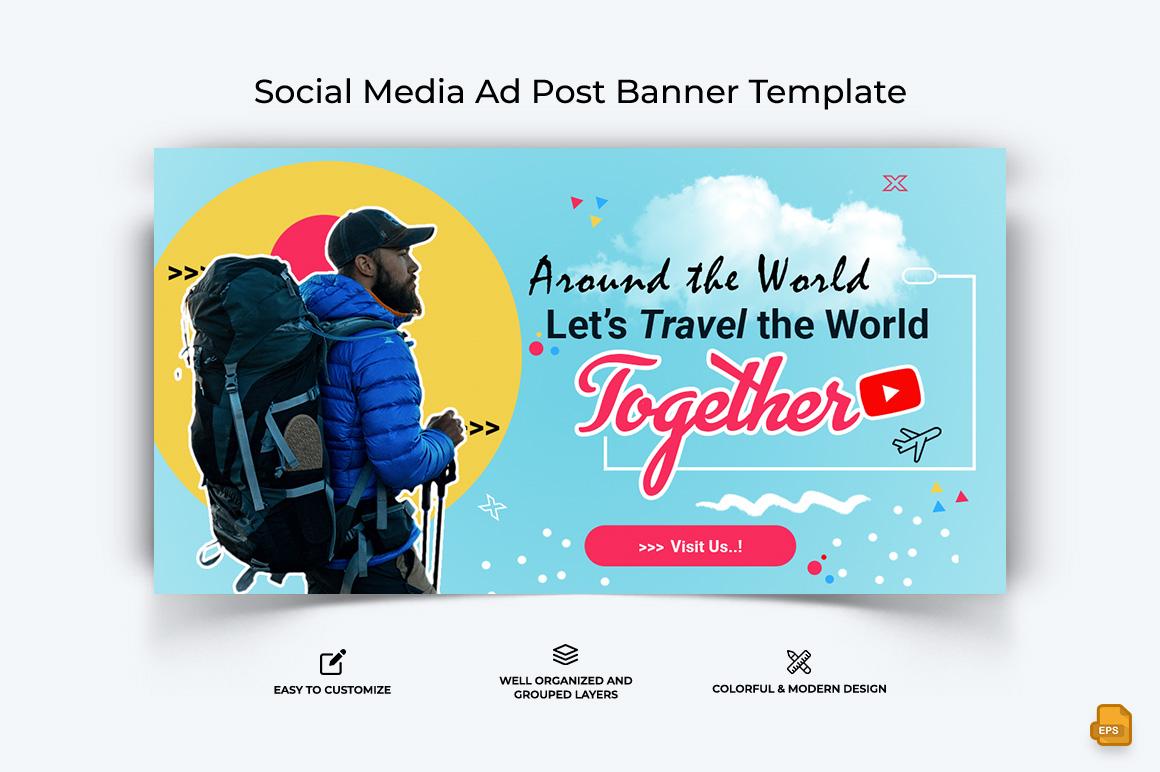 Travel Facebook Ad Banner Design-004