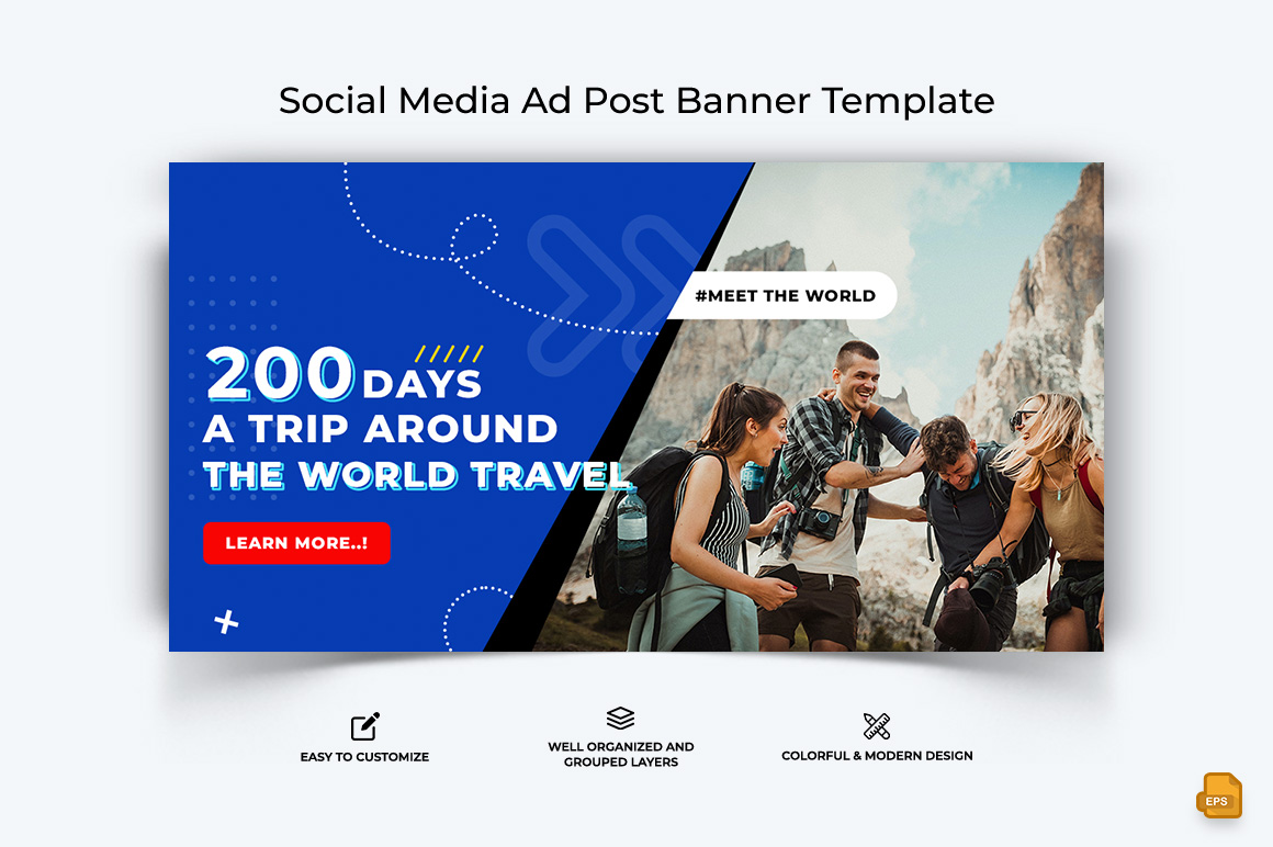 Travel Facebook Ad Banner Design-008