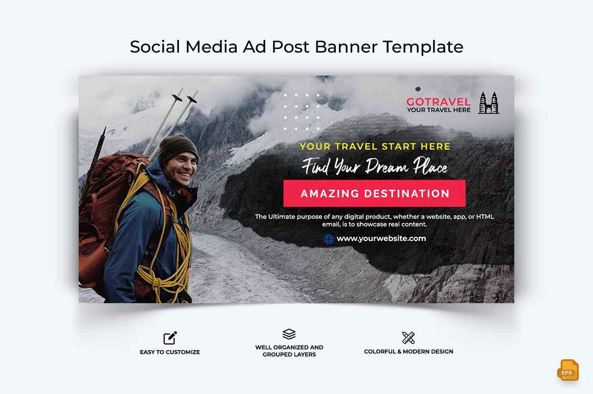 Travel Facebook Ad Banner Design-021