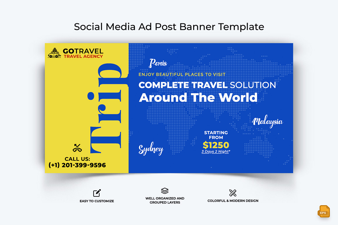 Travel Facebook Ad Banner Design-028