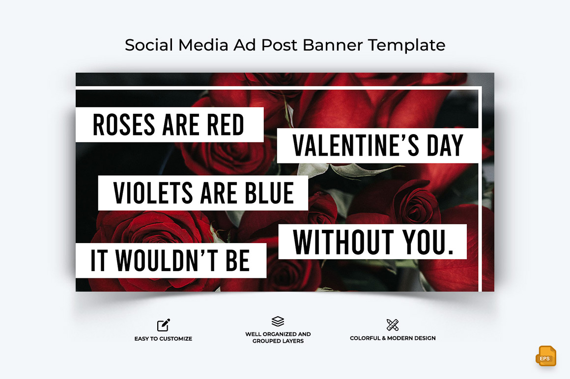 Valentines Day Facebook Ad Banner Design-015