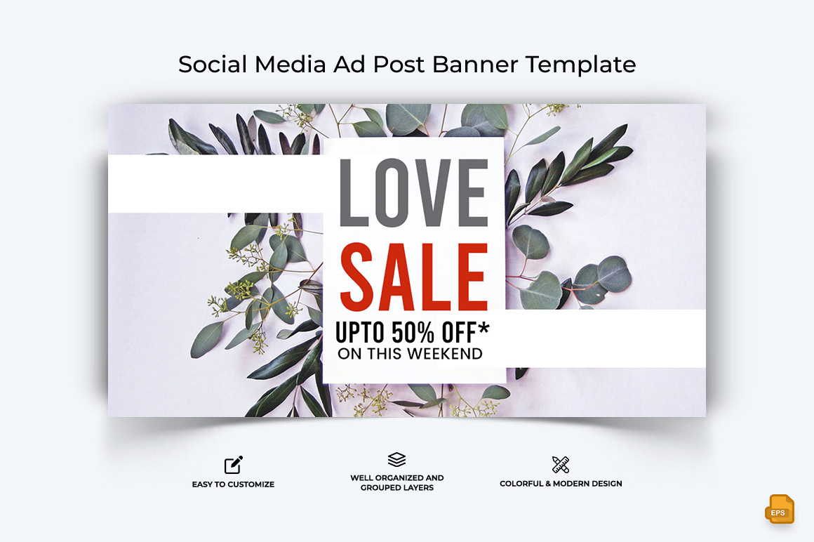 Valentines Day Facebook Ad Banner Design-016