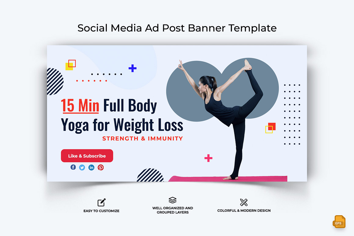 Yoga and Meditation Facebook Ad Banner Design-003