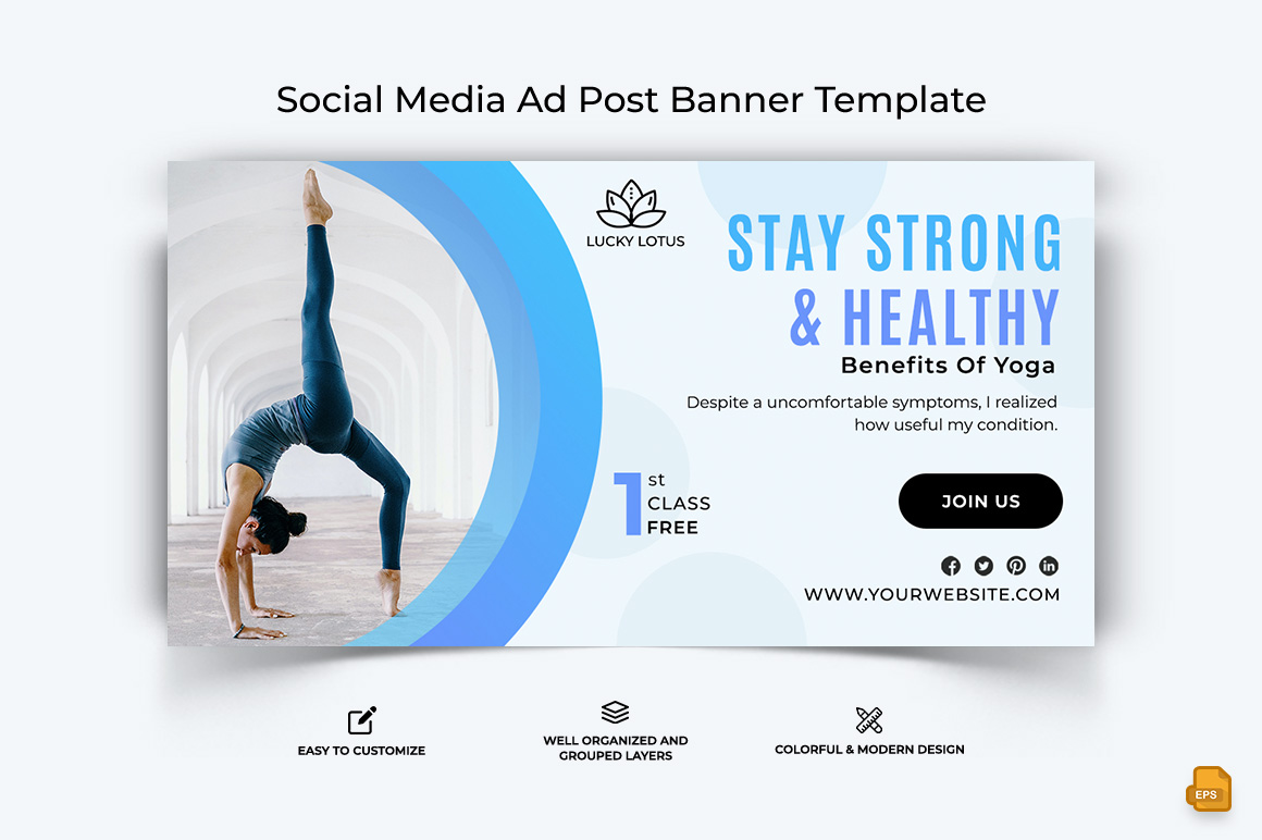 Yoga and Meditation Facebook Ad Banner Design-026