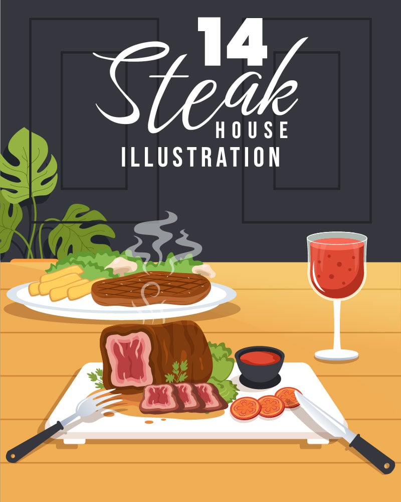 14 Steakhouse Illustration