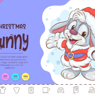 Cartoon Bunny Vectors Templates 283344