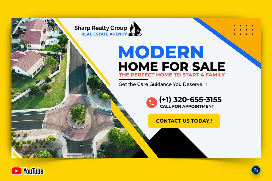 Real Estate YouTube Thumbnail Design Template-01