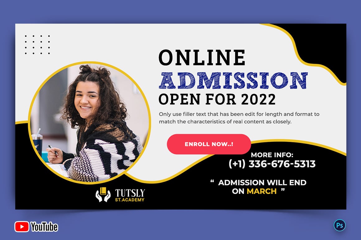 School Admission YouTube Thumbnail Design Template-08