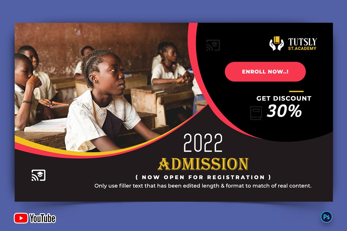 School Admission YouTube Thumbnail Design Template-09