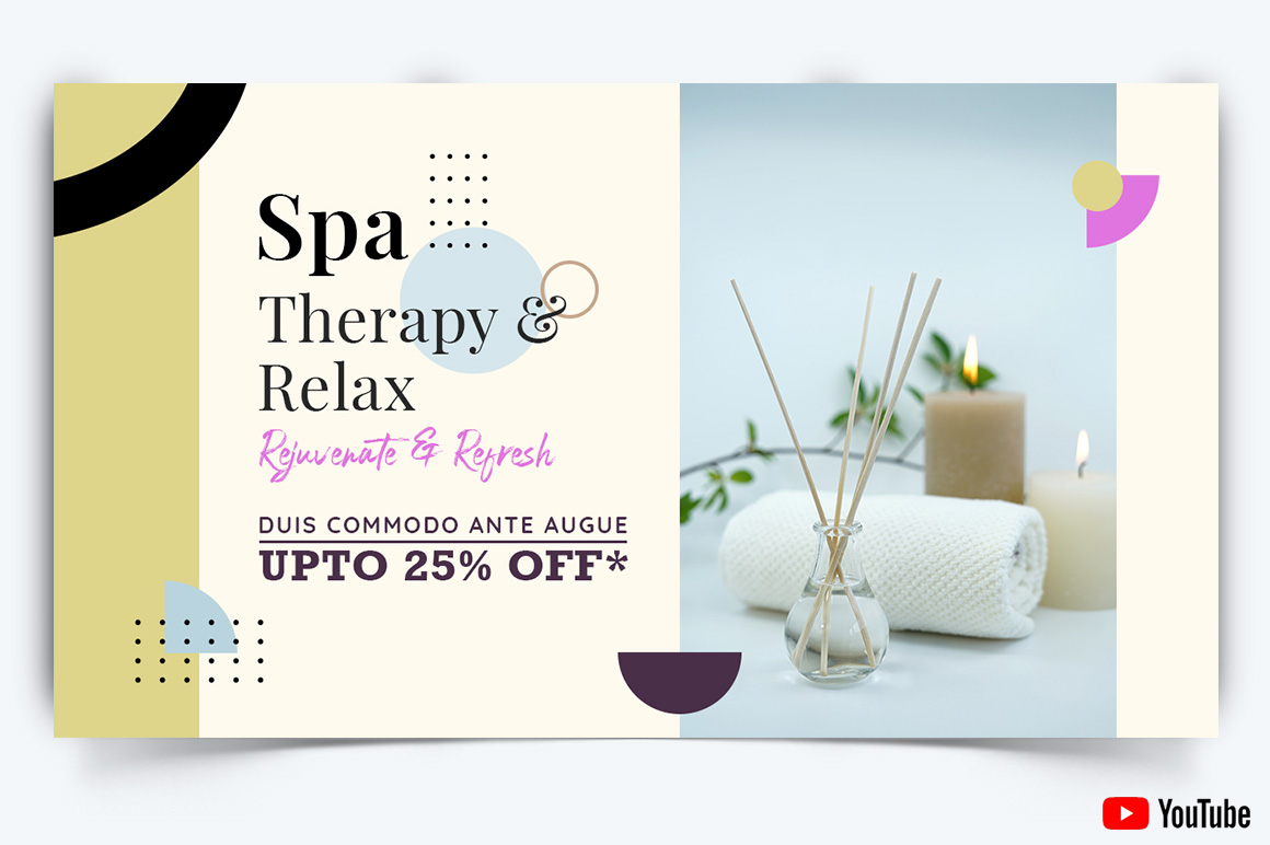 Spa and Salon YouTube Thumbnail Design Template-10