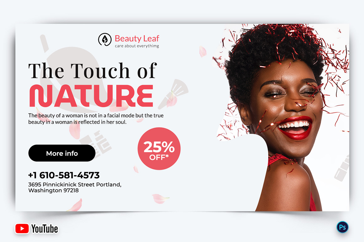 Spa and Salon YouTube Thumbnail Design Template-19