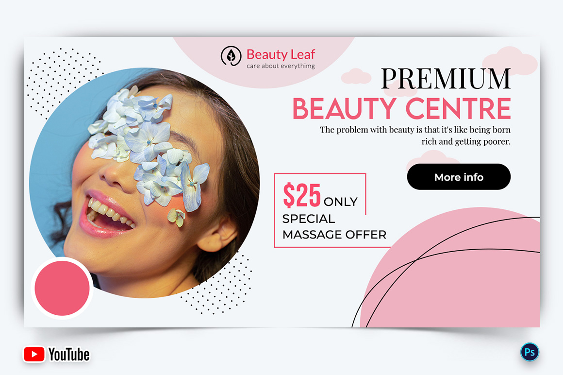 Spa and Salon YouTube Thumbnail Design Template-20